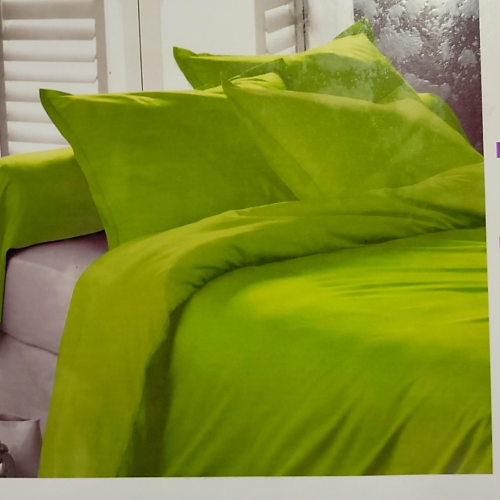 Microfiber Sheet Set Chartreuse Green 4piece set Full or King
